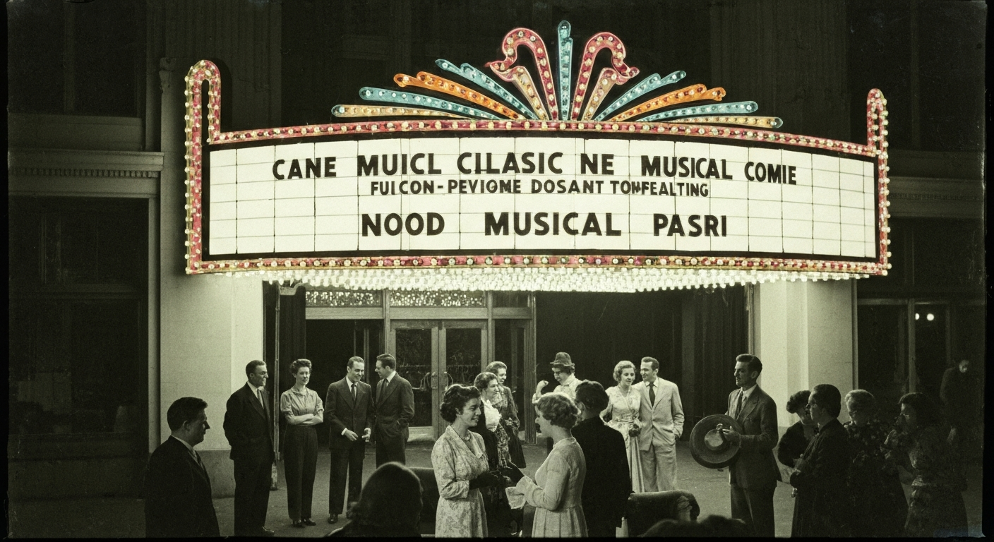 Historical theater marquee